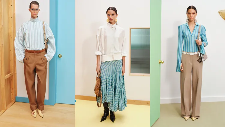 2025早春系列將過往熟悉款式以寬鬆剪裁重新演繹。品牌提供