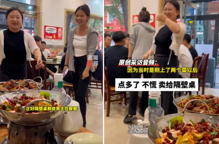 酸民網友指稱，還好是穿灰外套的妹子去問，男大生才爽快答應。翻攝微博/瀟湘晨報/山西太原
