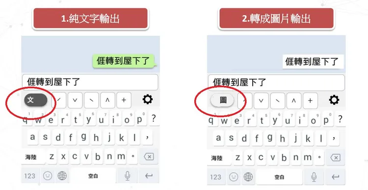 客語罕見字顯示問題，建議先以特殊字型圖片輸入使用。翻攝客委會官方臉書。