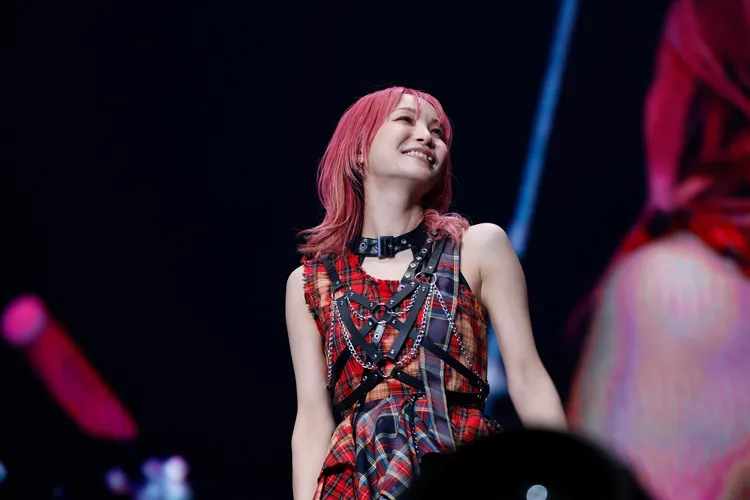 LiSA演唱《紅蓮華》前，開放讓粉絲錄影。好玩國際文化提供