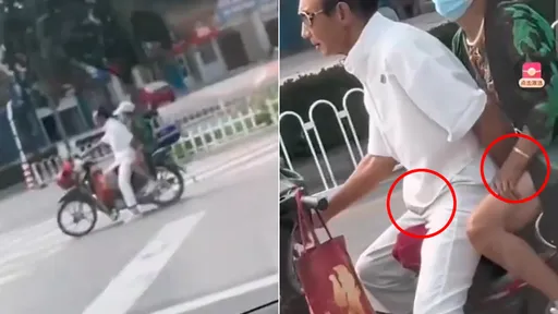 傻眼影片｜男騎士撩陰爪vs.女乘客盤龍手　停紅燈著急大膽開戰