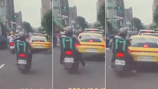 挫塞！彰化外送員追撞保時捷　網友：這種技術只會越跑越窮