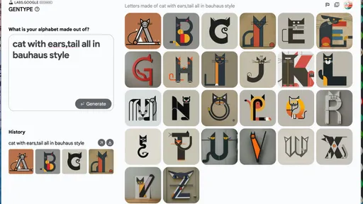 Google實驗室推出「GenType」AI設計工具　打造自己專屬英文字母