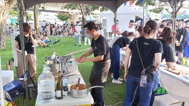 法餐主廚簡天才師傅首度推出快閃餐廳。凃建豐攝