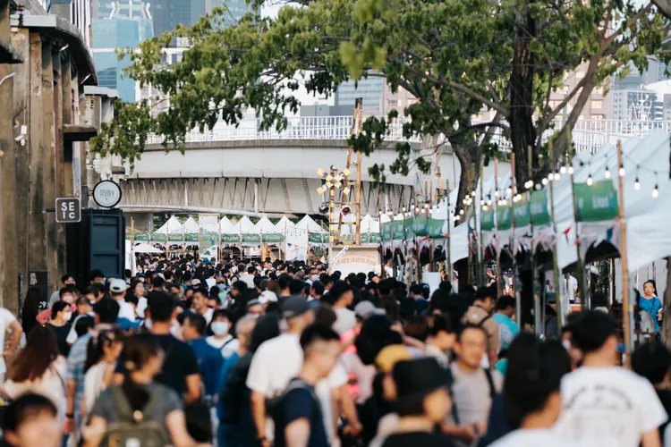 「法國生活節在高雄」連續兩天累計六萬人潮。市府提供