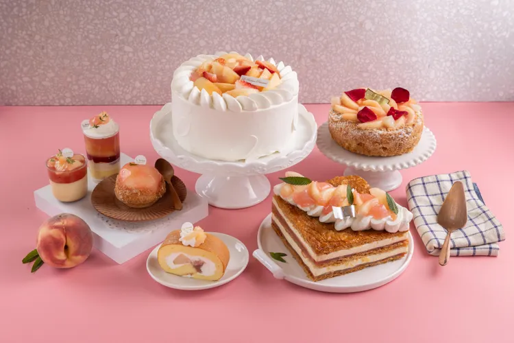 即將到來的水蜜桃季「法朋」也推出一系列充滿水蜜桃香氣的甜點。業者提供