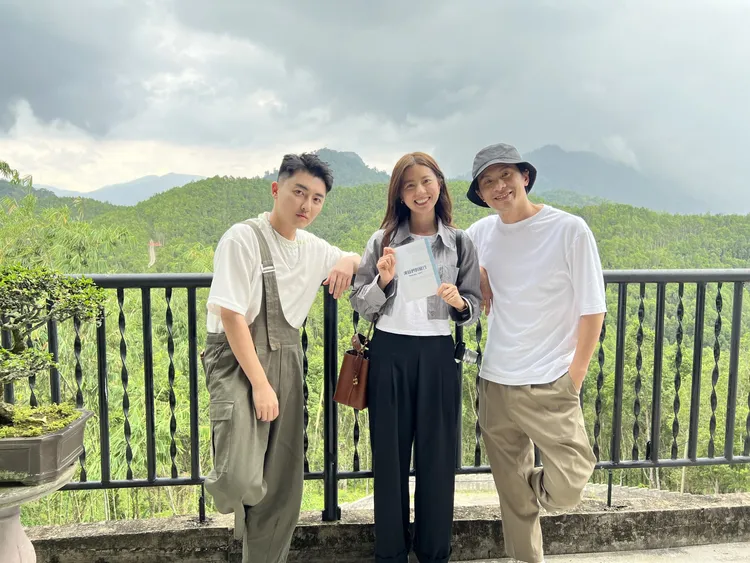 張柏謙（左起）、林予晞、姚淳耀共遊馬來西亞。《演員們的旅行》節目組及《青春期影視》提供