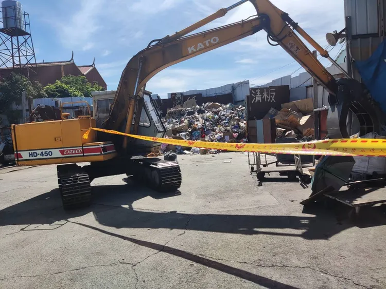 警方封鎖現場調查。民眾提供