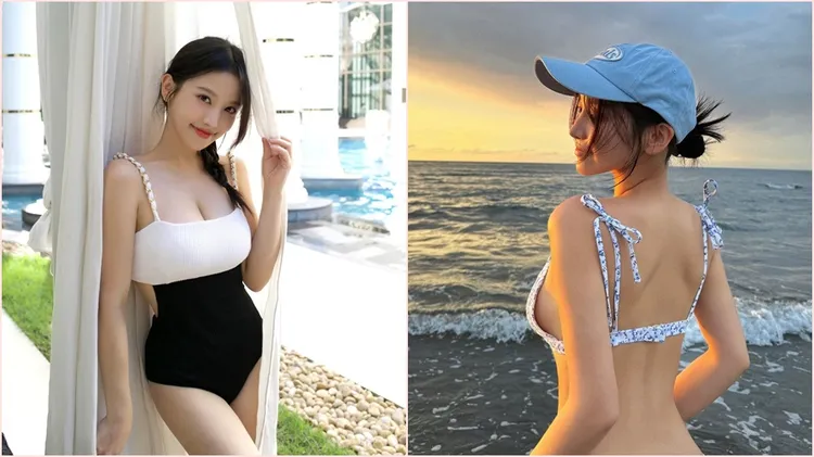 蔡瑞雪近期經常到海邊或游泳池戲水。翻攝自蔡瑞雪IG