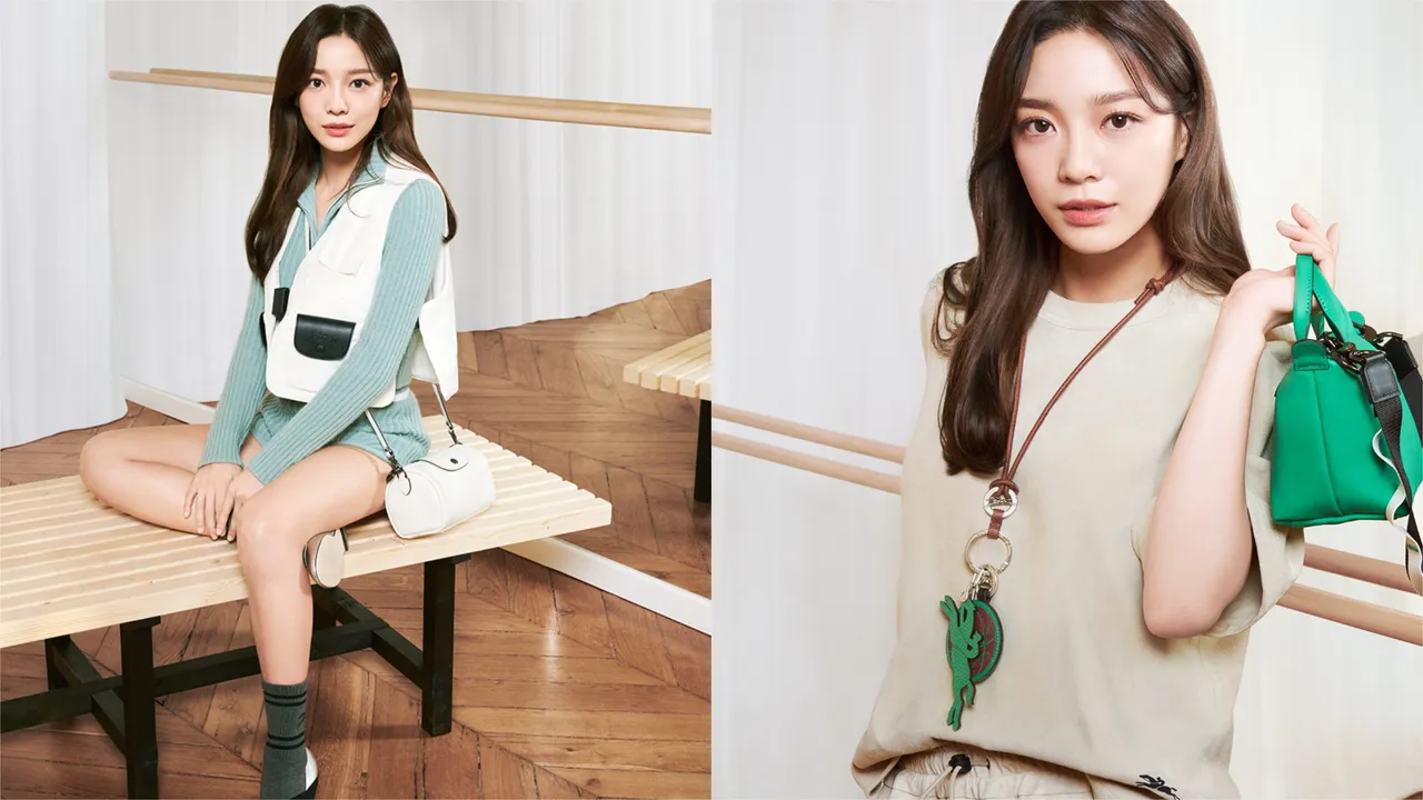 金世正拍攝LONGCHAMP秋季形象片。品牌提供