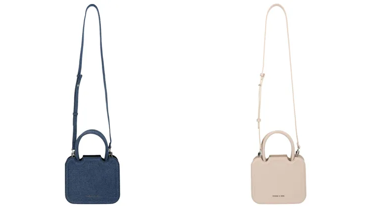 Perline手提硬殼方包，各1890元。品牌提供