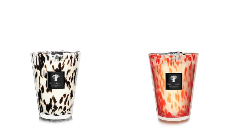 BAOBAB香氛蠟燭Black Pearls黑珍珠、Coral Pearls珊瑚珍珠，190g／2080元。品牌提供