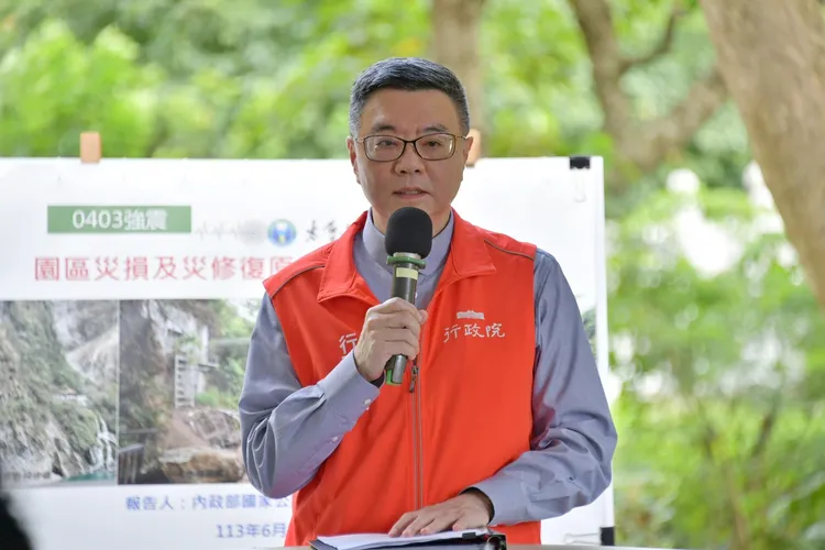 卓榮泰致詞。行政院提供