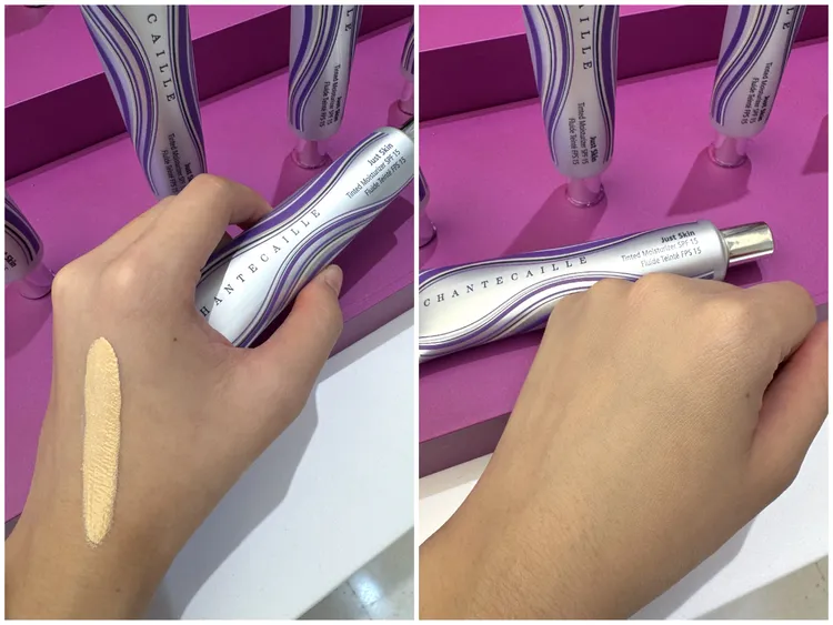 香緹卡自然機膚輕底妝升級版#Opaline，為適合亞洲膚色的萬用色號。張家玲攝