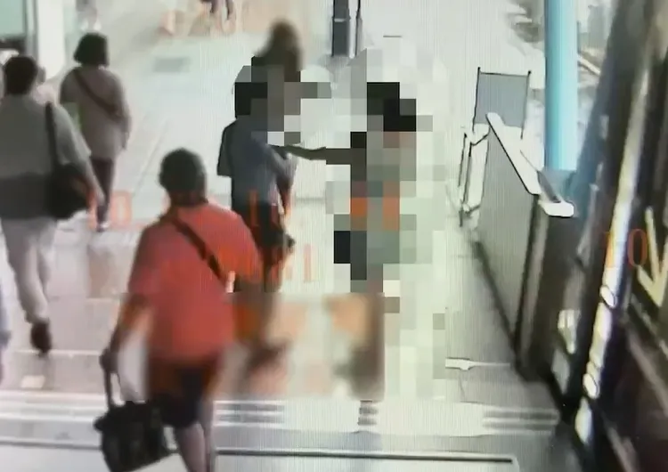 色狼被抓住後坦承偷拍。警方提供