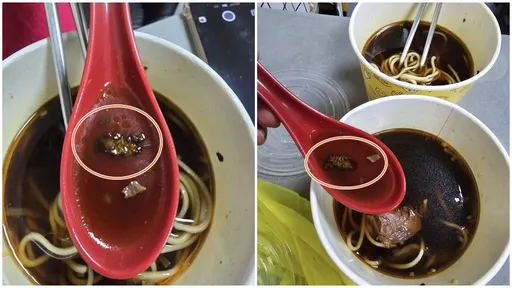 外送點牛肉麵有蟑螂 新竹孕婦嚇到宮縮!