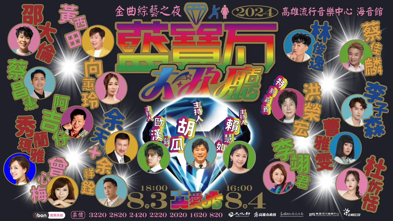 《真愛秀.藍寶石大歌廳》演出卡司。高雄流行音樂中心提供