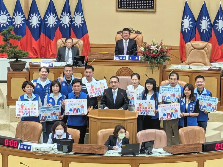 新北市議會國民黨團爭取聯誼活動費調升，獲侯友宜同意。黨團提供