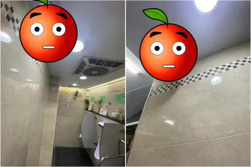 加油站廁所天花板「有眼睛盯著看」?網友:感覺有故事