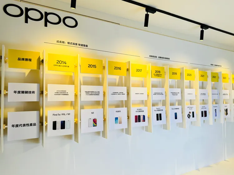 OPPO於松菸舉辦攝影展，還有OPPO台灣10年的成長紀錄。趙筱文 攝影。
