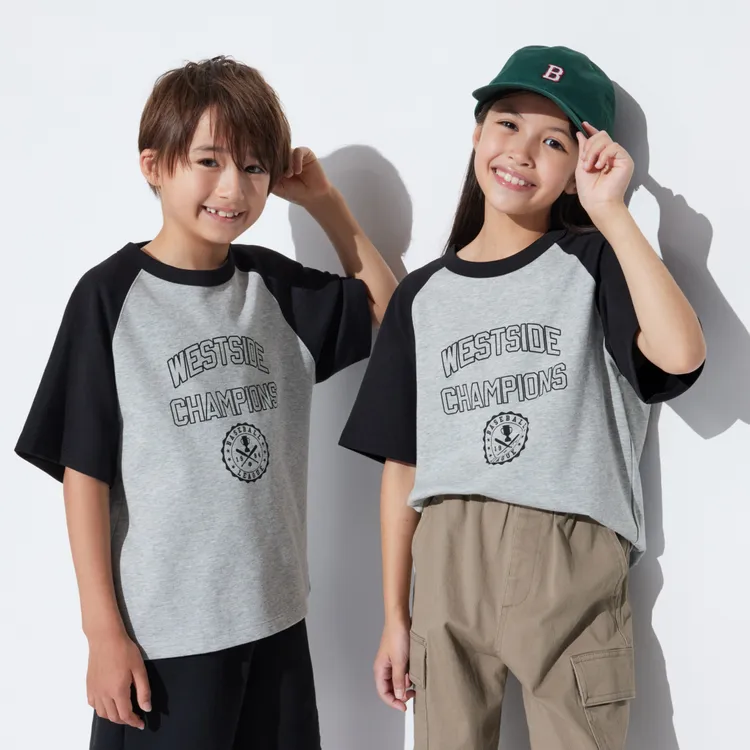 AIRism童裝棉質印花T恤，390元。品牌提供