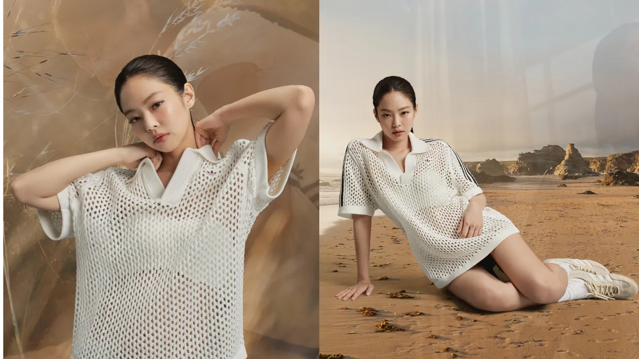 Jennie親自入鏡形象片替陳冠希聯名款帶貨。品牌提供
