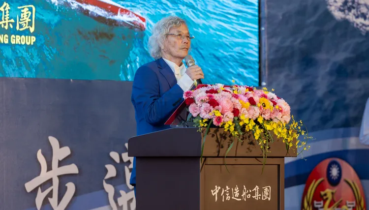 中信造船股份有限公司董事長韓碧祥。總統府提供