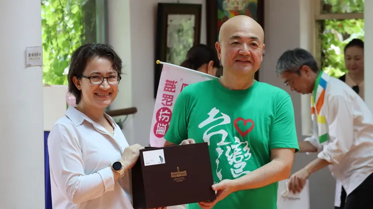 副總統蕭美琴表達對在台日人在0403地震後到花蓮應援的感謝。民眾提供