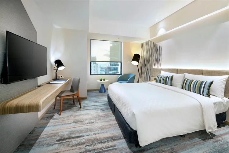 高鐵「飯店聯票」可入住板橋站附近凱撒集團旗下趣淘漫旅。高鐵提供