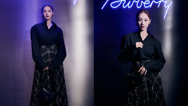 李聖經搭配黑色Rocking Horse包。品牌提供