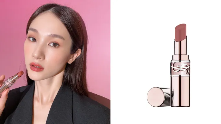 YSL全新情挑誘光潤唇膏#3。品牌提供