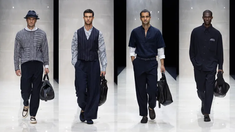 GIORGIO ARMANI 2025春夏男裝。品牌提供