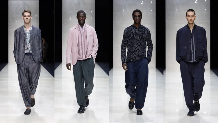 GIORGIO ARMANI 2025春夏男裝。品牌提供