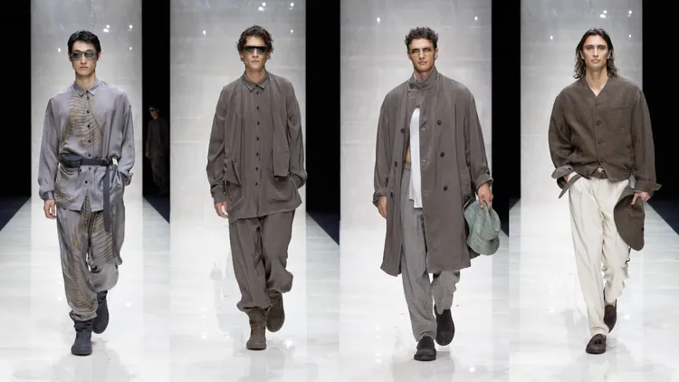 GIORGIO ARMANI 2025春夏男裝。品牌提供