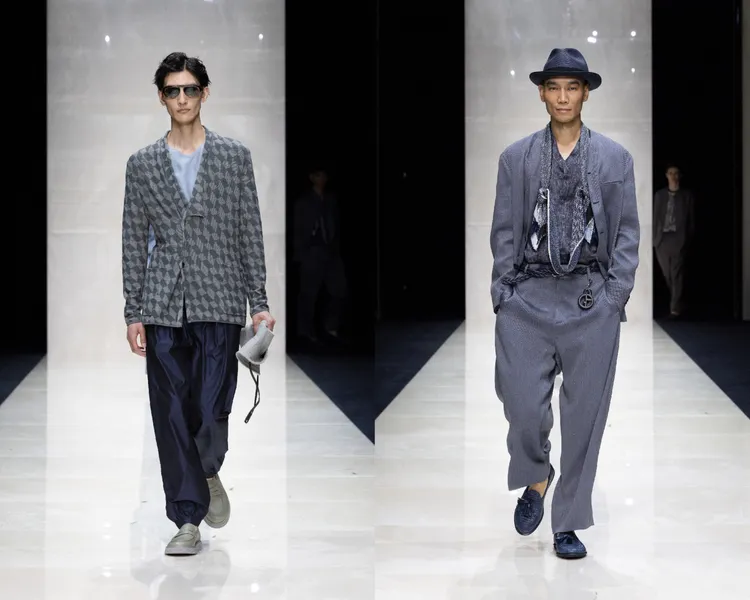 GIORGIO ARMANI 2025春夏男裝。品牌提供