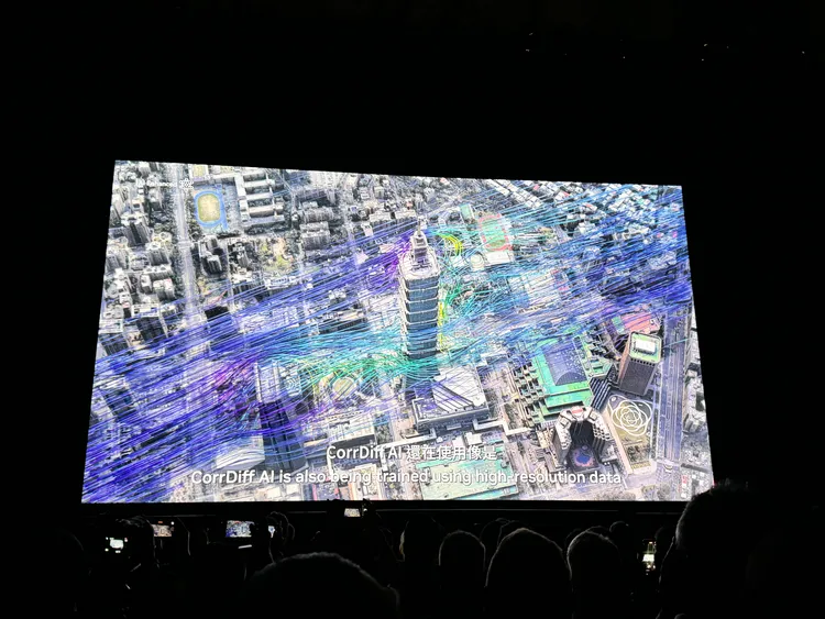 地球氣候數位孿生介紹。趙筱文攝影。