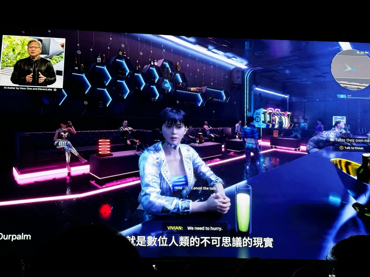 NVIDIA NIM打造出數位人類。趙筱文攝影。