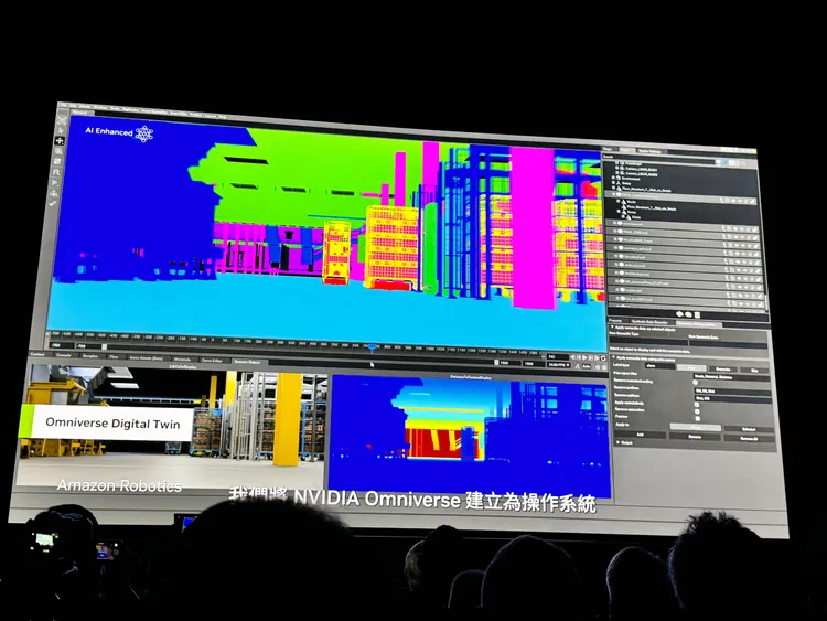Omniverse將是機器人的訓練中心。趙筱文攝影。