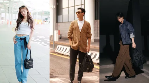 Sana俏麗出發賞PRADA秀　周興哲機場時尚與泰國男神撞包了