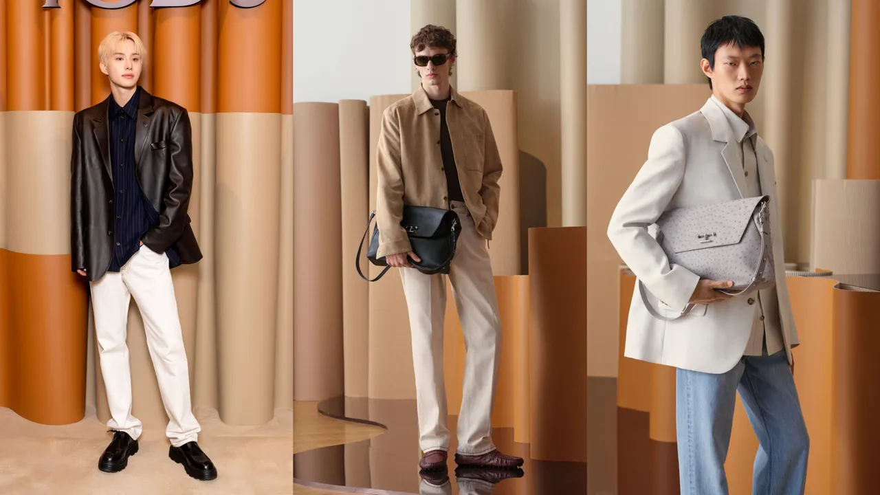 廷祐（左）現身秀場欣賞TOD’S 2025春夏男裝。品牌提供