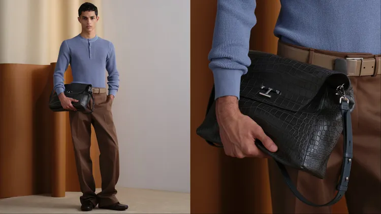 T Timeless系列運用不同皮革打造多樣風格。品牌提供