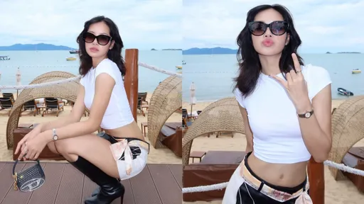 Lisa套超迷你短裙还把LV丝巾当腰带 用欧美辣妹造型剧透新歌