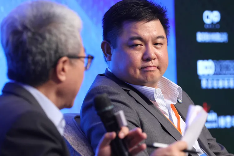 華城總經理許逸德（圖右）。彭欣偉攝