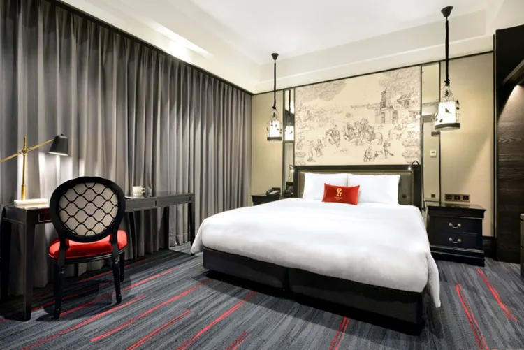 內湖凱旋精緻雙人客房。業者提供