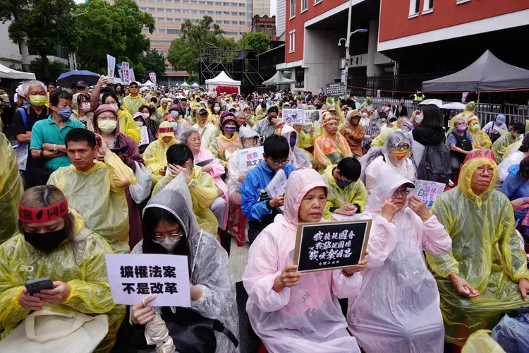 以經民連為首的將近20個公民團體，將再度號召民眾至立法院外舉行集會遊行。記者莊宗達攝
