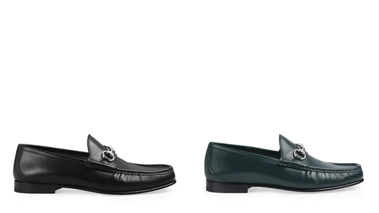 GUCCI Horsebit 1953馬銜鍊樂福鞋，各4萬元。品牌提供