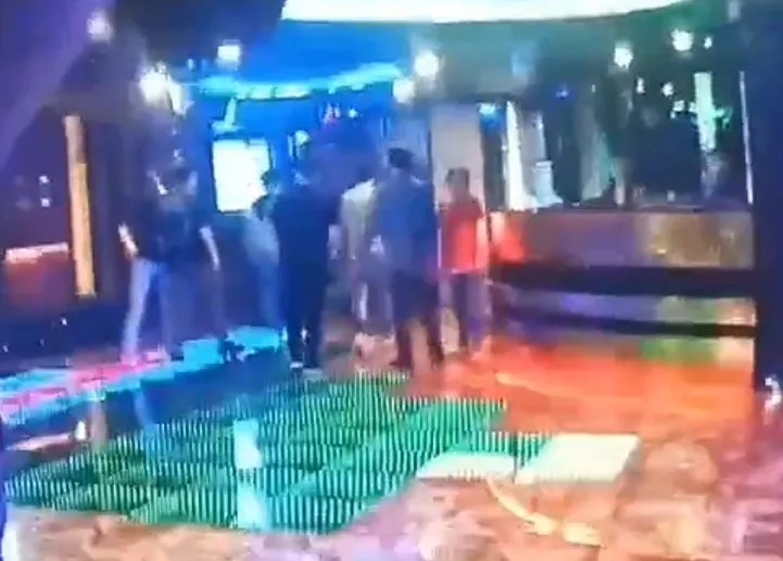 衝突現場。翻攝畫面