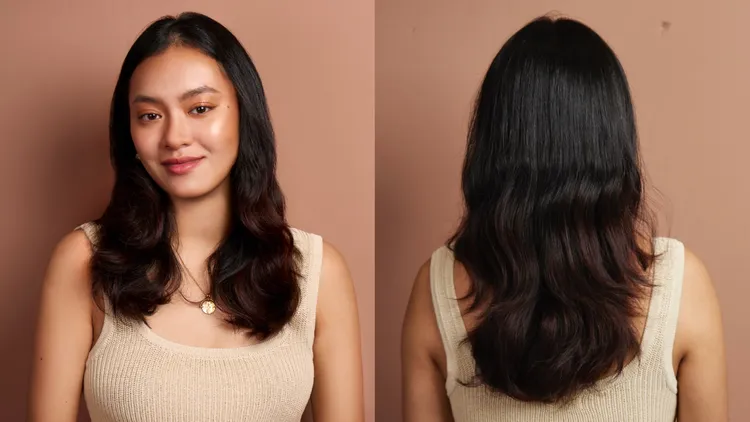 rahua島嶼花園煥活捲髮保濕霜使用前之自然捲。品牌提供