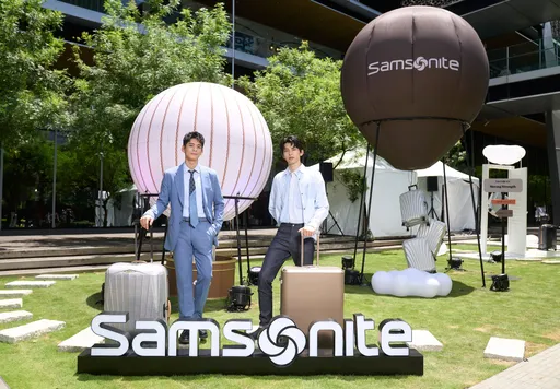 林柏宏攜師弟40度高溫推行李箱 熱到想帶Samsonite「去火星」