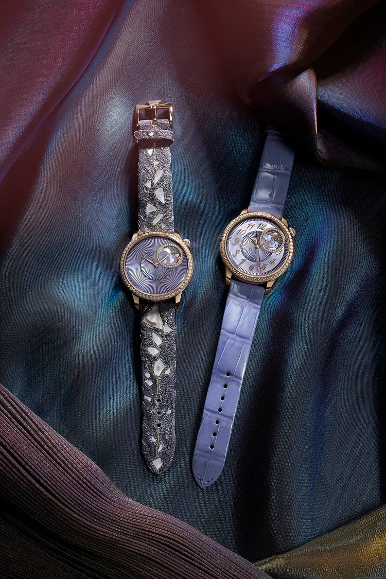 Égérie概念錶（左）與限量100只的Égérie月相腕錶。品牌提供